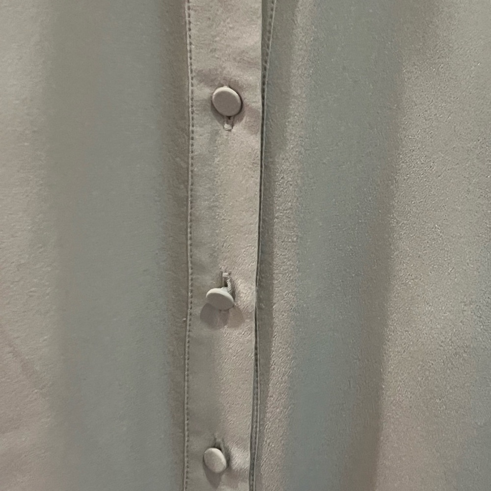 Club Monaco Beige Long Sleeve silk Dress size 10 worn once - Picture 3 of 6